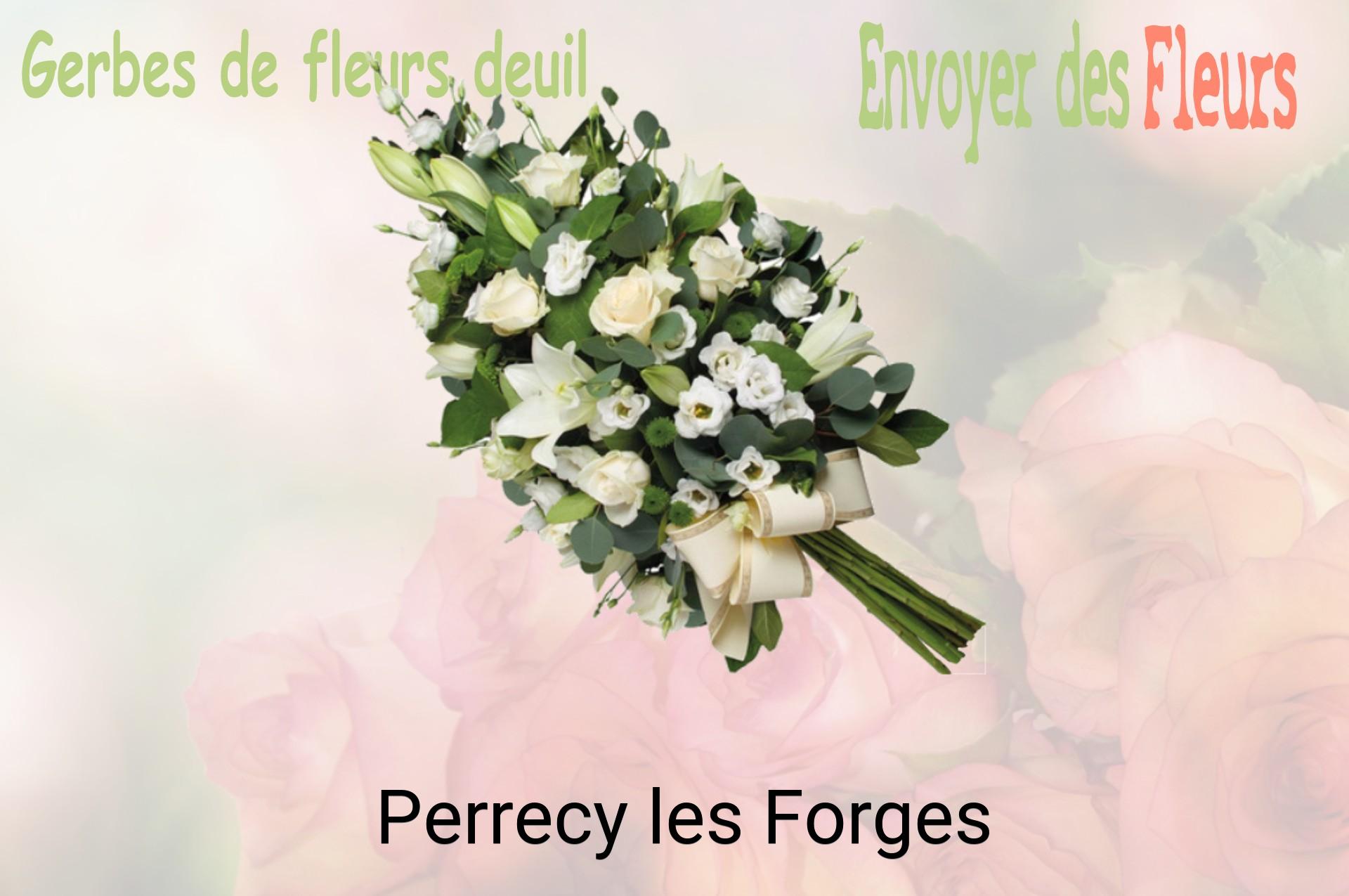 Gerbe de fleurs de deuil livrée à Perrecy-les-Forges